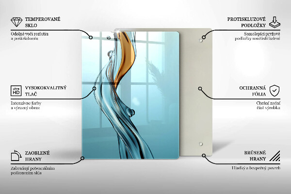 De vidrio templado Chorro de agua