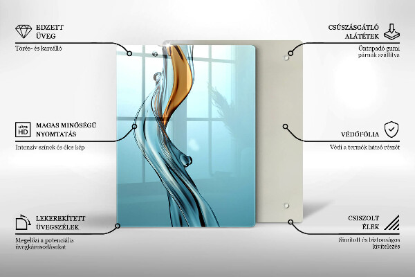 De vidrio templado Chorro de agua