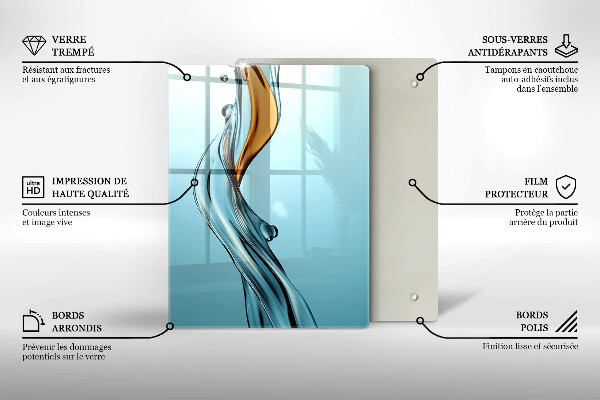 De vidrio templado Chorro de agua