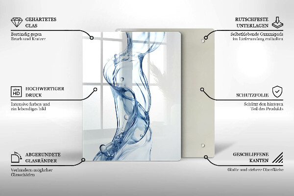 De vidrio templado Agua limpia