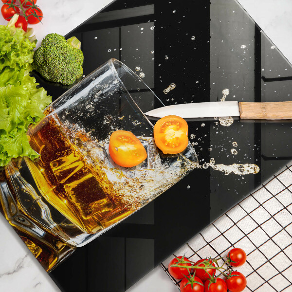 De vidrio templado Un vaso de whisky