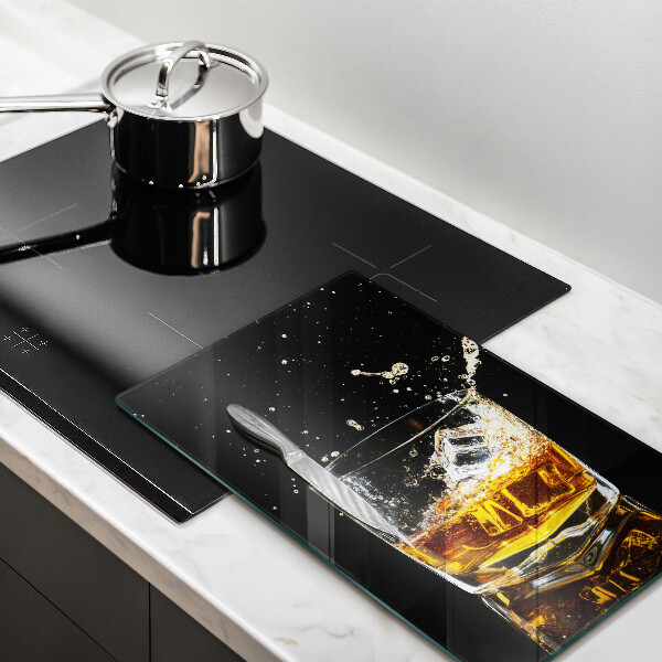 De vidrio templado Un vaso de whisky