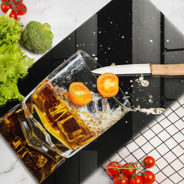 De vidrio templado Un vaso de whisky