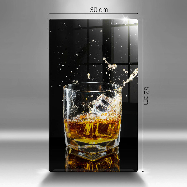 De vidrio templado Un vaso de whisky