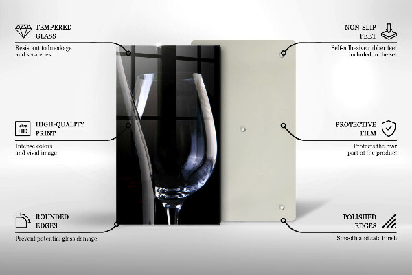 De vidrio templado Vidrio y botella