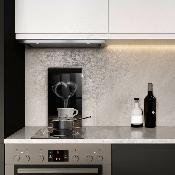 De vidrio templado Corazón de taza de café