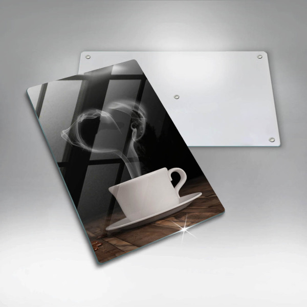 De vidrio templado Corazón de taza de café