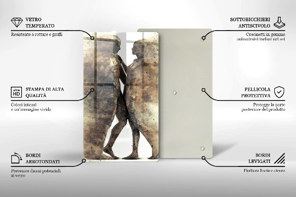 De vidrio templado Cuerpos de personas enamoradas