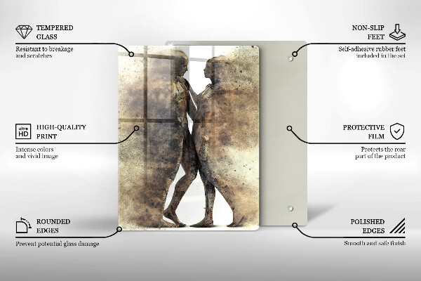 De vidrio templado Cuerpos de personas enamoradas