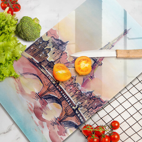 De vidrio templado Paisaje de la Torre Eiffel de París