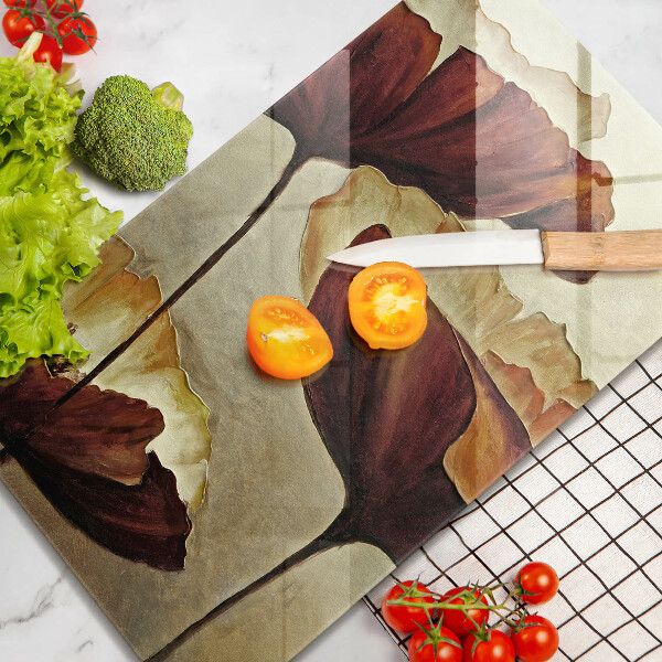 De vidrio templado Flores boho pintadas