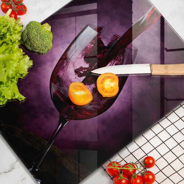 De vidrio templado Una copa de vino