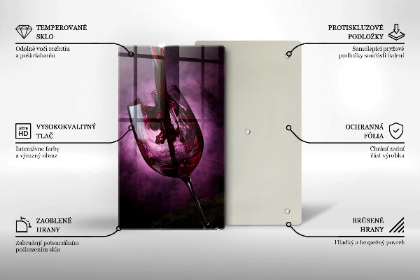 De vidrio templado Una copa de vino