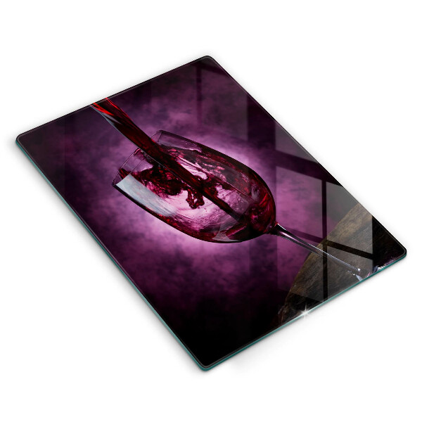 De vidrio templado Una copa de vino