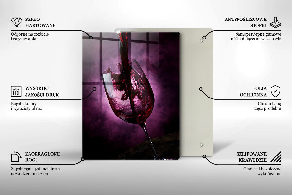 De vidrio templado Una copa de vino
