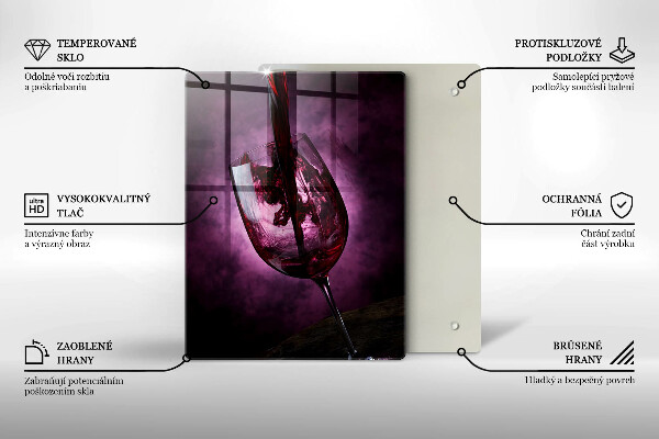 De vidrio templado Una copa de vino