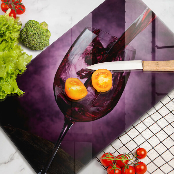 De vidrio templado Una copa de vino