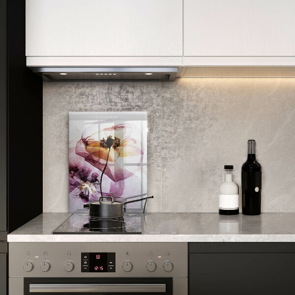 De vidrio templado flores delicadas