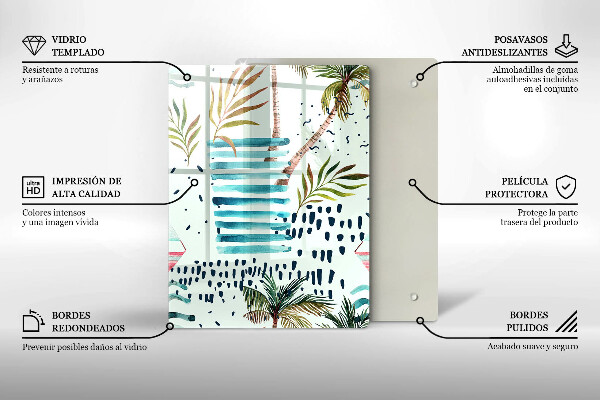 De vidrio templado Ilustraciones de vacaciones