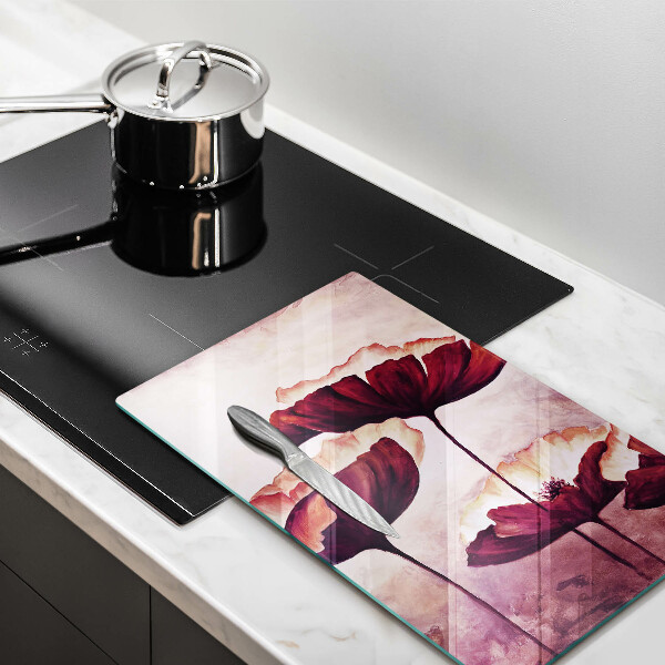 De vidrio templado pintura de flores