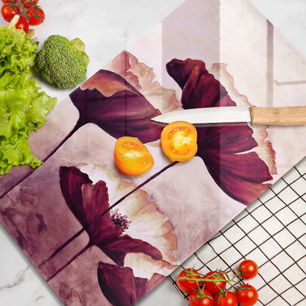 De vidrio templado pintura de flores