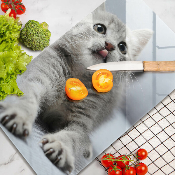 De vidrio templado Pequeño gatito lindo