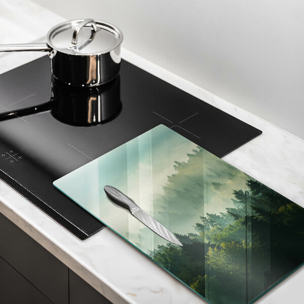 De vidrio templado Vista del paisaje del bosque