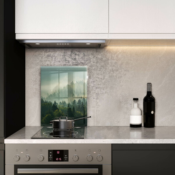 De vidrio templado Vista del paisaje del bosque