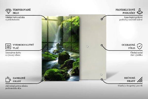 De vidrio templado Cascada en la selva