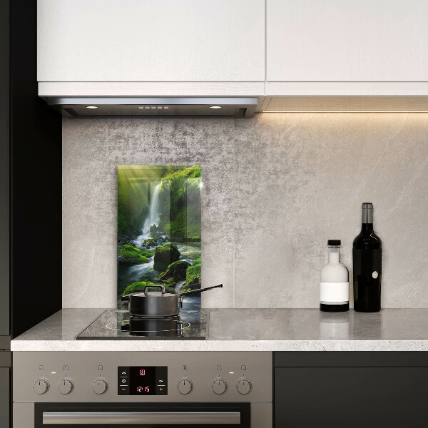 De vidrio templado Cascada en la selva