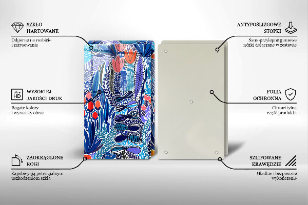 De vidrio templado Prado pintado