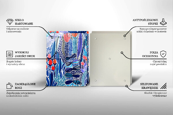 De vidrio templado Prado pintado