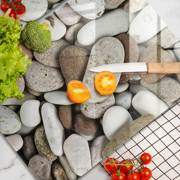 De vidrio templado Fondo de piedras pequeñas