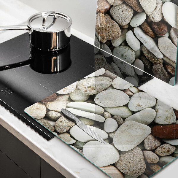 De vidrio templado Fondo de piedras pequeñas