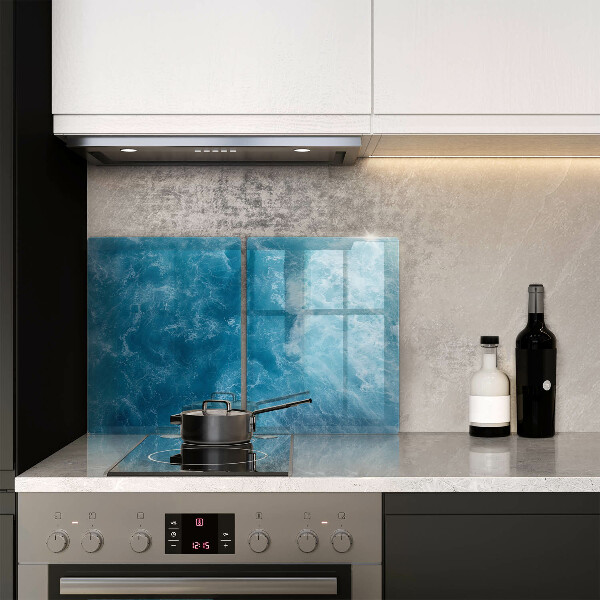 De vidrio templado Agua azul