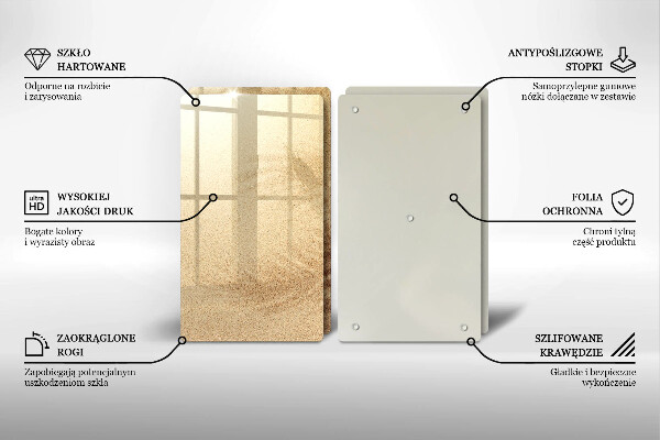 De vidrio templado Vacaciones de arena en la playa