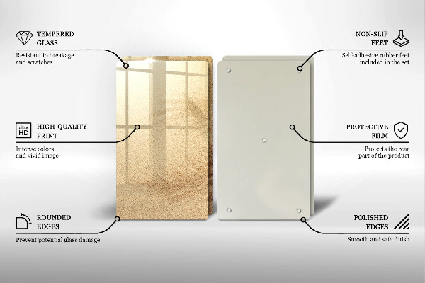 De vidrio templado Vacaciones de arena en la playa