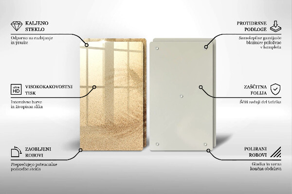 De vidrio templado Vacaciones de arena en la playa