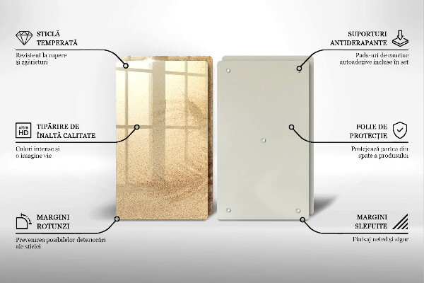 De vidrio templado Vacaciones de arena en la playa