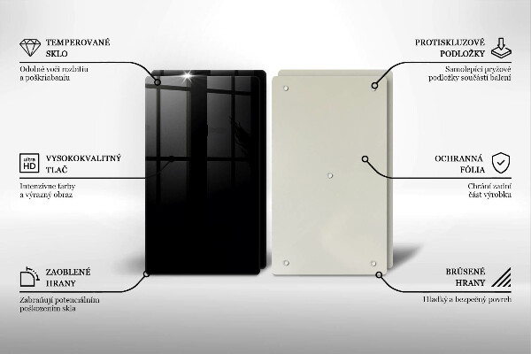 De vidrio templado De color negro