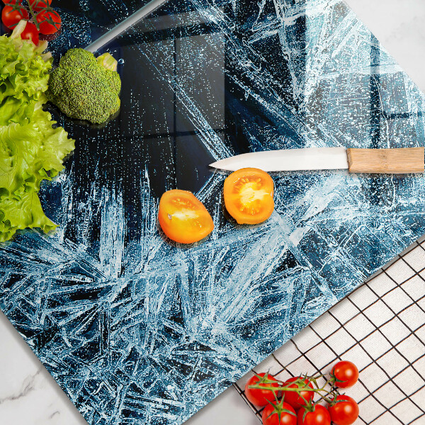 De vidrio templado Estructura del hielo afilado