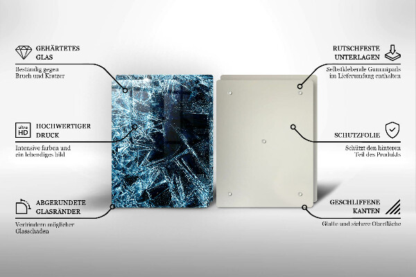 De vidrio templado Estructura del hielo afilado