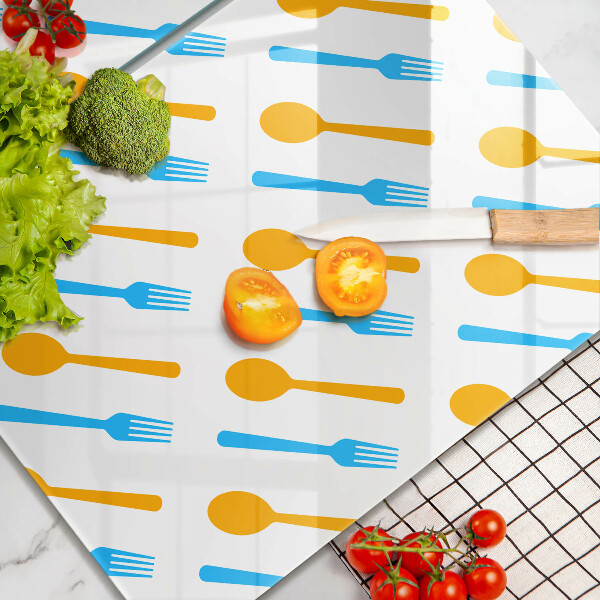 De vidrio templado Tenedores y cucharas