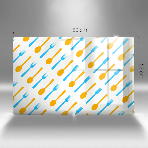 De vidrio templado Tenedores y cucharas