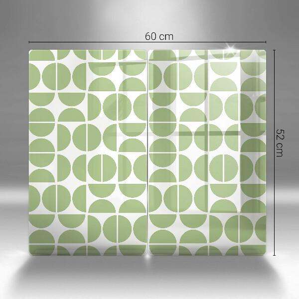 De vidrio templado Patrón de formas boho