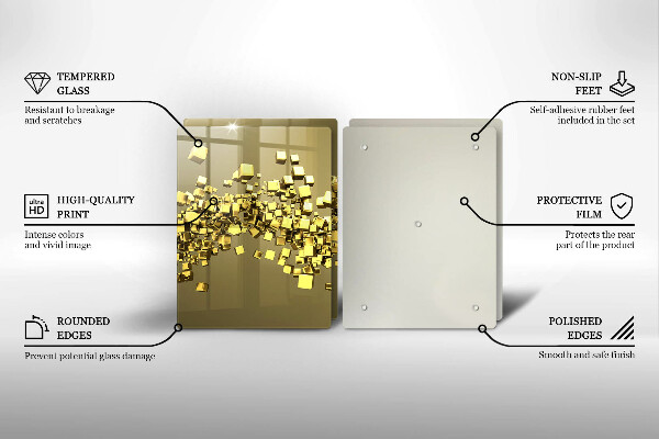 De vidrio templado Geometría 3d abstracta