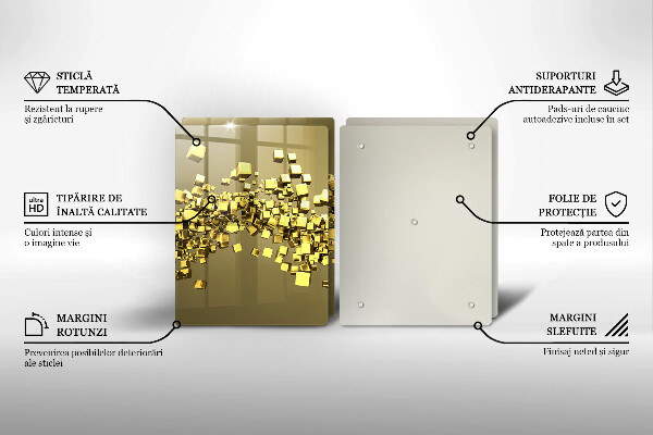 De vidrio templado Geometría 3d abstracta