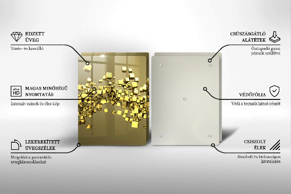 De vidrio templado Geometría 3d abstracta