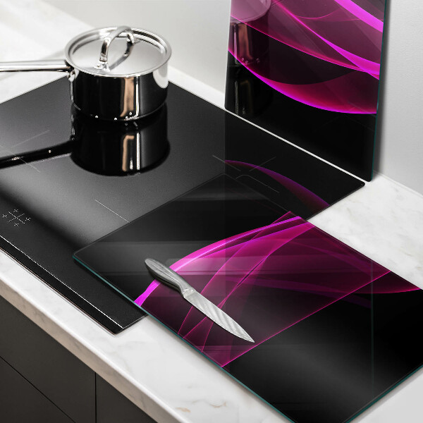 De vidrio templado Abstracción rosa