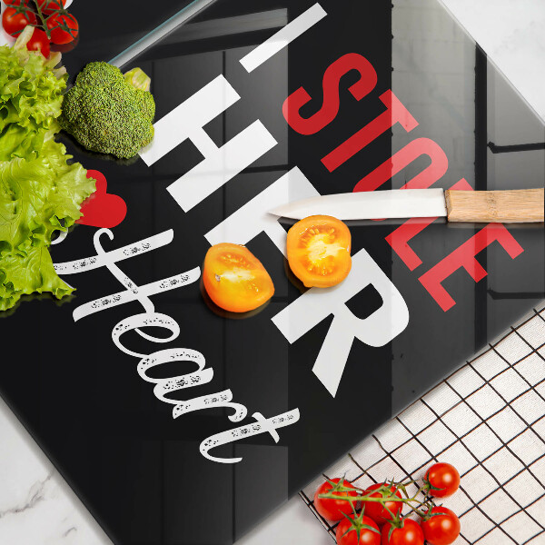 De vidrio templado Inscripción frase patrón